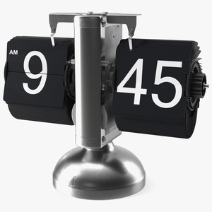 Retro Digital Flip Down Clock 3D model