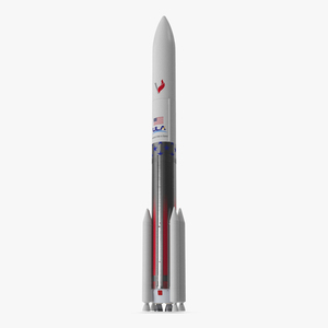 Single Core Vulcan Centaur with Six Solid Rocket Boosters 3D