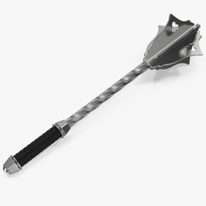 3D Medieval Flanged Mace