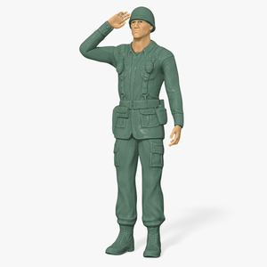 Toy Soldier Salutes 3D model