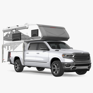 Pickup Truck Camper 3D model