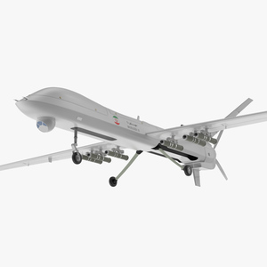 3D Iranian Dron Qods Mohajer 10 model