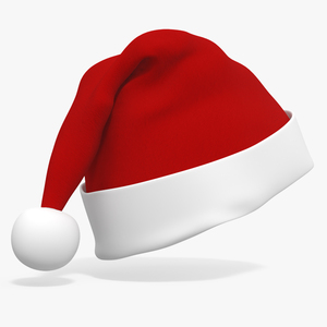 Christmas Santa Claus Hat Cap 3D model