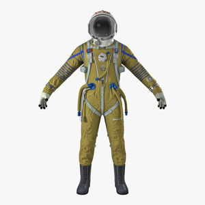 USSR Space Suit Strizh with SK 1 Helmet 3D model