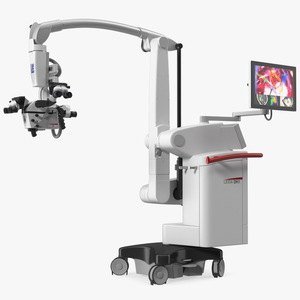 3D Precision Surgical Microscope Leica M530 OHX Rigged