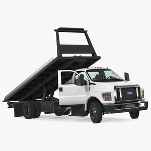 3D Ford F650 Tow Truck Rigged