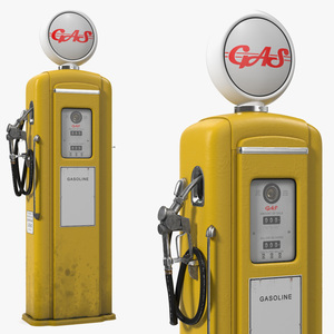 3D Vintage Gas Pump