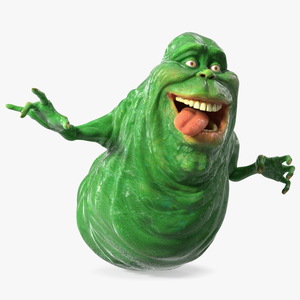 3D model Green Ghost Slimer Flying Pose