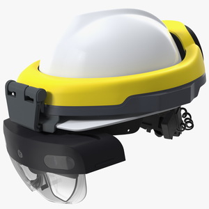 3D Construction Helmet Virtual Reality Glasses model