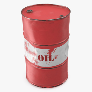 Rusty Crude Oil Barrel 3D