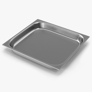 3D Stainless Steel Medical Tray model