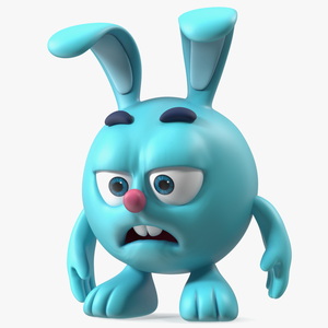 Cartoon Character Krash Sad Pose 3D