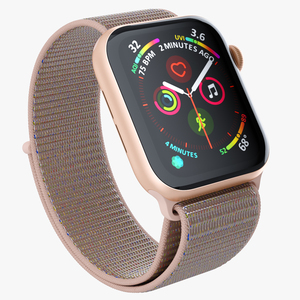 3D model Apple Watch Series 4 Gold