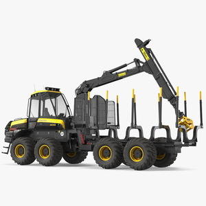 Forwarder Ponsse Buffalo 8W 3D