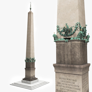 3D model Vatican City Obelisk