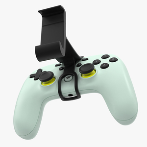 Google Stadia Controller with Phone Mount Wasabi Color 3D model