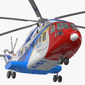 3D model Avicopter AC313 Civilian Helicopter