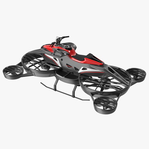 Hoverbike XTURISMO Red 3D