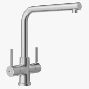 3D Angular Dual Lever Sink Mixer Tap model