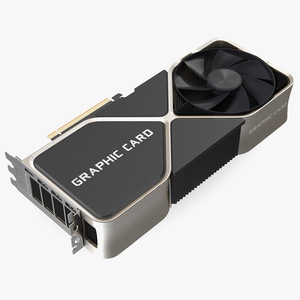 3D Computer Graphics Video Card model