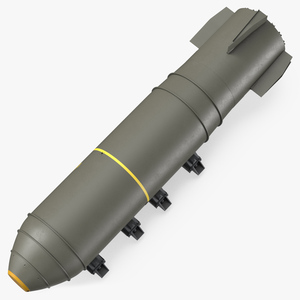 3D model MK-17 Bomb in Shipping Trolley