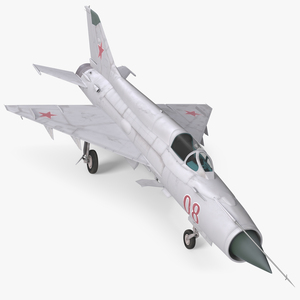 3D model Fighter MiG 21 Fishbed Russian