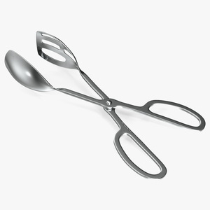 Serving Tongs Stainless Steel 3D model