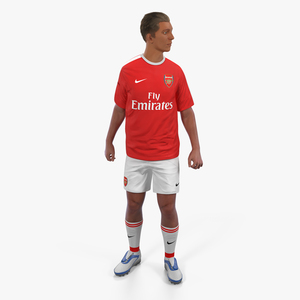 Soccer or Football Player Arsenal Rigged 2 3D