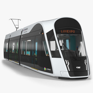 3D Luxembourg Tram Urbos