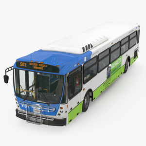 Bus Nabi Model 416 Miami Dade Transit 3D