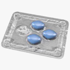 Viagra Blister Pack Open 3D model