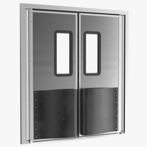 3D Metal Impact Traffic Doors