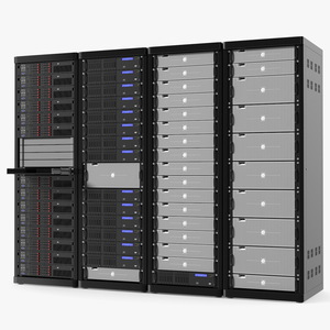 Data Center Server Racks 3D model