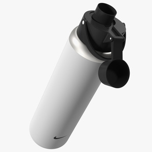 3D Sports Bottle Nike Recharge White Open model