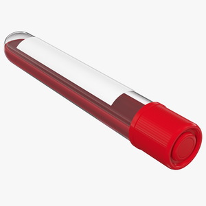 Blood Test Tube Sample 3D