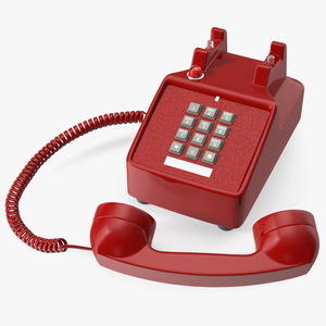 3D Bittel Retro Telephone Off Hook