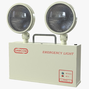 Twin Head Emergency Light SAMCOM ETL210 3D model