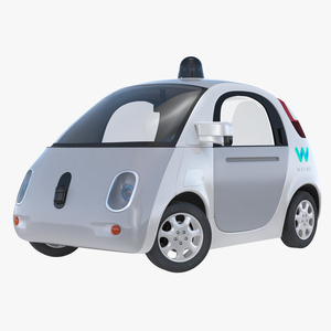 Waymo Self Driving Car Rigged 3D model