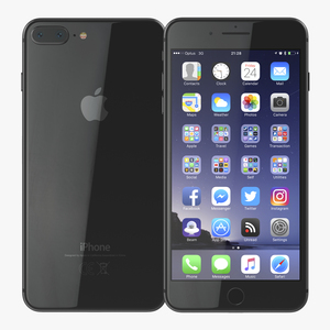 iPhone 8 Plus Black 3D model