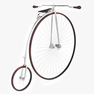 Penny Farthing Bicycle Rigged 3D model