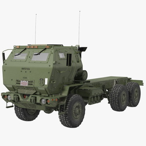 3D FMTV 5 Ton 6x6 Tactical Truck Chassis Green model