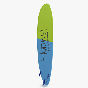 3D Ultimate Longboard Surfboard model