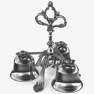 Three Sound Silver Handbell 3D