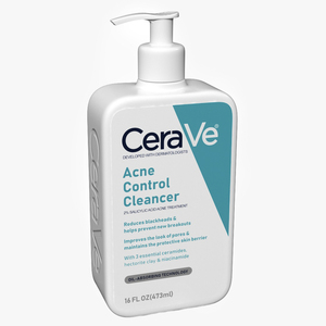 3D model CeraVe Cleanser Dispenser Bottle 473 ml Aquamarine