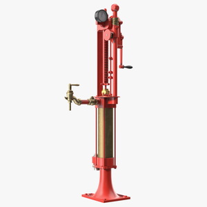 Retro Self Measuring Gas Pump 3D model