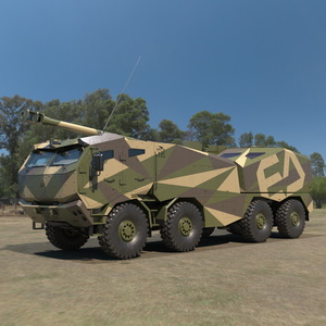 Morana Self-Propelled Howitzer Gun 3D model