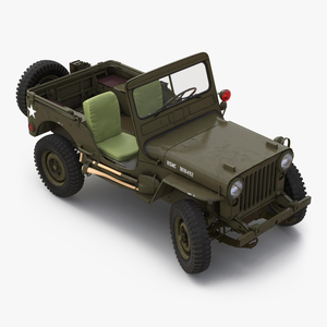 Jeep Willys M38 Rigged 3D