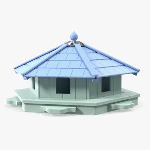 Duck House Floating Hexagonal 3D model