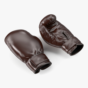 3D Training Boxing Gloves Brown Leather