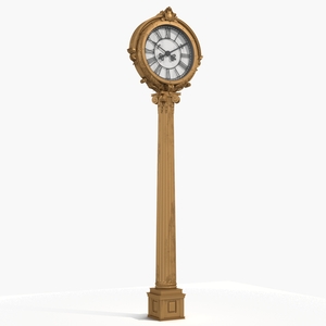 3D model Vintage Street Clock